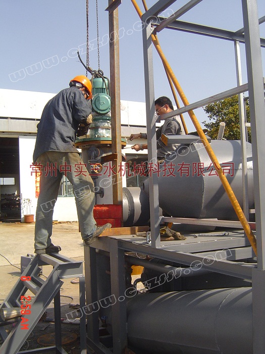 推進式攪拌機施工現場