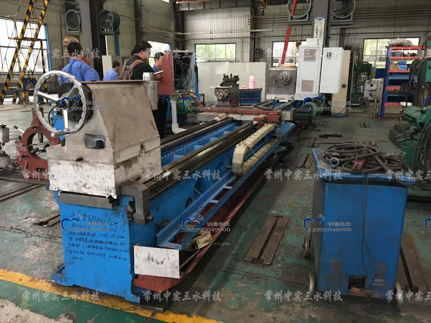 6米高精度數控機床定制現場驗收中2